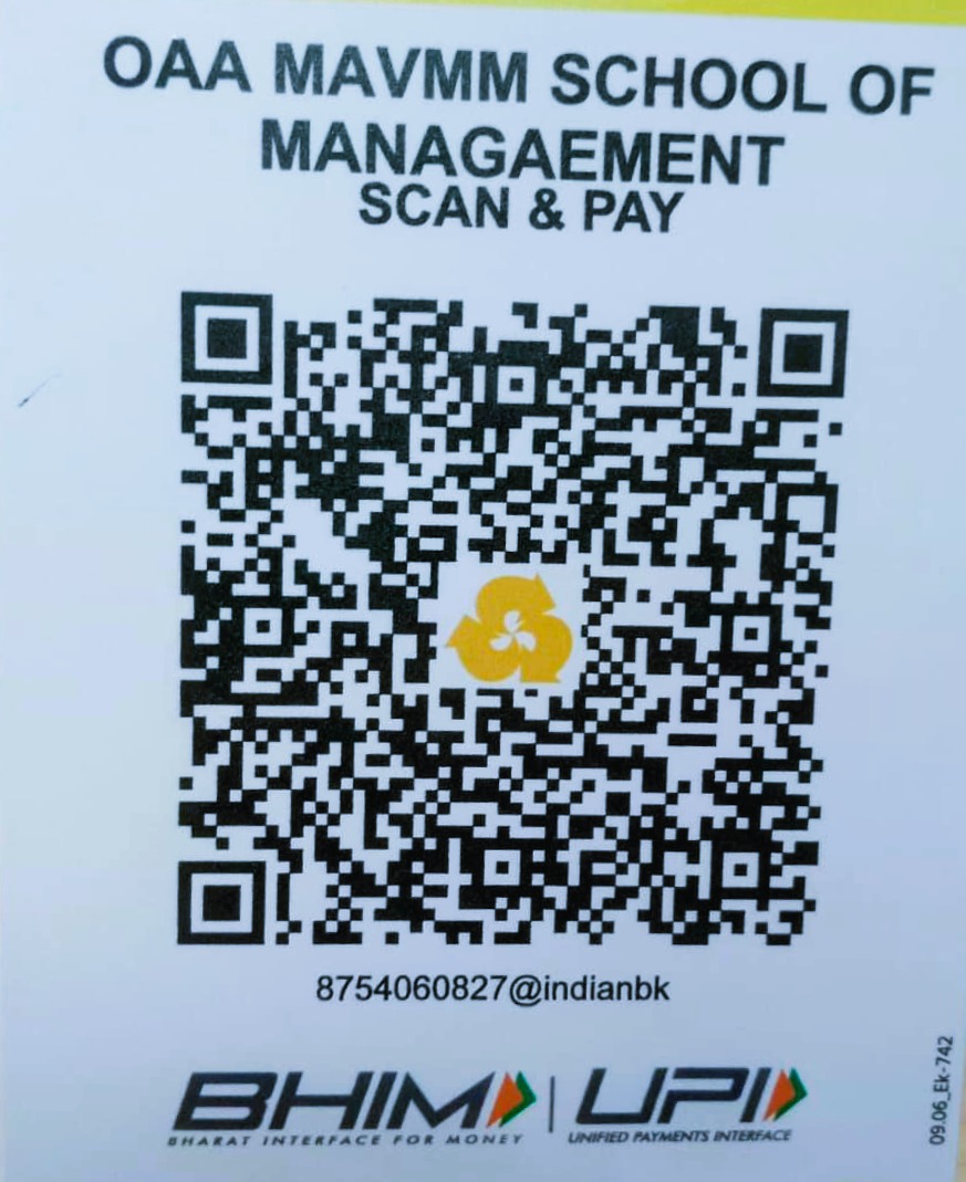 OAA-MAVMM QR code for application fee payment